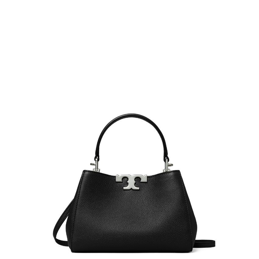 Tory Burch - Eleanor Pebbled Mini Satchel Black – Joe Brand Store