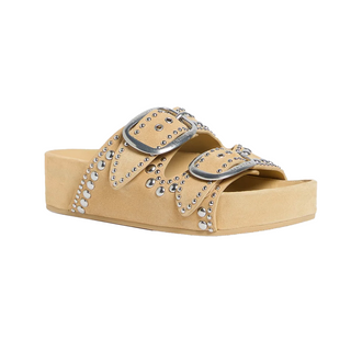 Loeffler Randall - Jack Saffron Suede Studded Sandal
