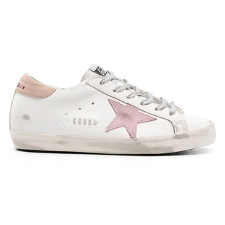 Golden Goose - Super Star Leather Sneaker - Optic White/Antique Pink