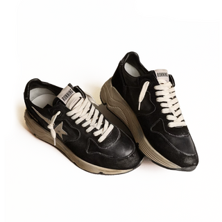 Golden Goose - Running Sole in Black Nappa and Suede