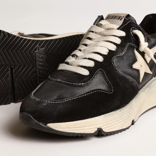 Golden Goose - Running Sole in Black Nappa and Suede