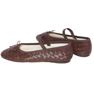 Loeffler Randall - Leonie Espresso Woven Ballet Flat