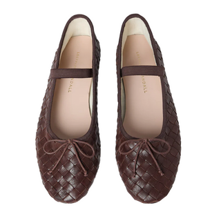 Loeffler Randall - Leonie Espresso Woven Ballet Flat