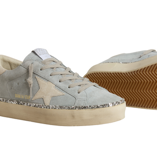 Golden Goose - Women's Hi Star Suede Upper Toe Star Sneaker Light Blue
