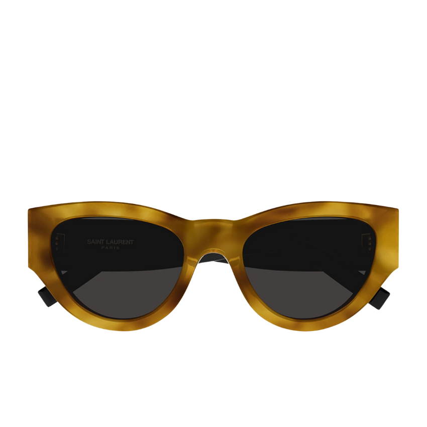 Saint Laurent - YSL Acetate Cat-Eye Sunglasses in Shiny Brown