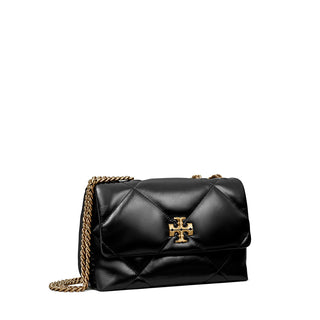 Tory Burch - Kira Diamond Quilt Small Convertible Shoulder Bag Black