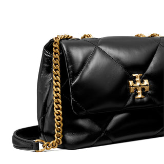 Tory Burch - Kira Diamond Quilt Small Convertible Shoulder Bag Black