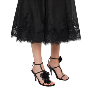 Zimmermann - Belara Leather T-Strap Sandals 85mm