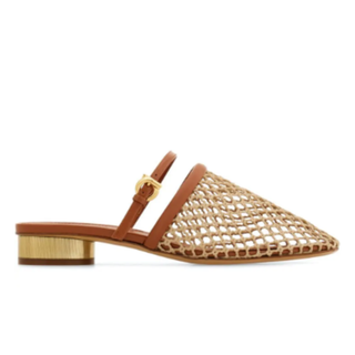 Salvatore Ferragamo - 20mm Kimby Mesh Mule in Ecru (Women's)