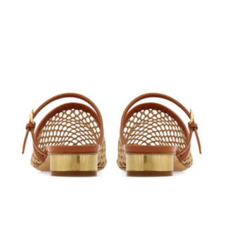 Salvatore Ferragamo - 20mm Kimby Mesh Mule in Ecru (Women's)