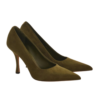 Salvatore Ferragamo - Elydea Pump Shoe in Olive Green