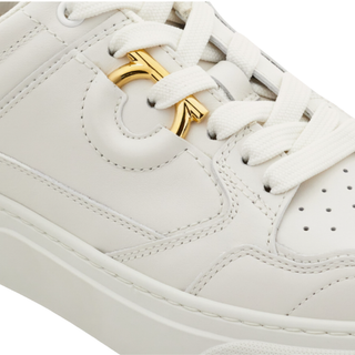 Salvatore Ferragamo - Gancini sneaker in white