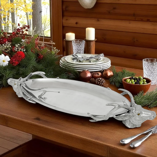 Arthur Court - Centerpiece Tray - Deer Head