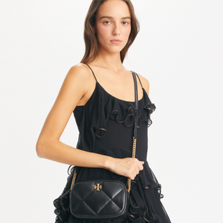 Tory Burch - Kira Diamond Quilt Camera Bag Black
