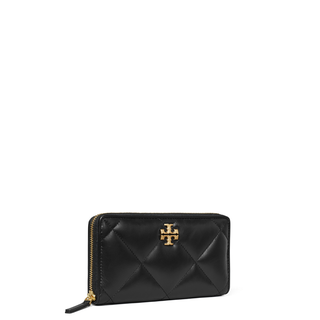 Tory Burch - Kira Diamond Quilt Zip Continental Wallet Black
