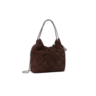 Tory Burch - Mini Fleming Soft Suede Hobo Bag Licorice