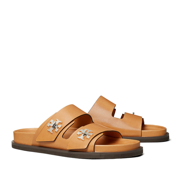 Tory Burch - T Lock Sport Slide Camello – Joe Brand Store