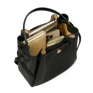 Tory Burch - Romy Pebbled Bucket Bag Black