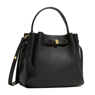 Tory Burch - Romy Pebbled Bucket Bag Black