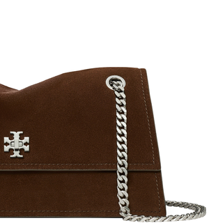 Tory Burch - Turnlock Suede Shoulder Bag Darkcocoa