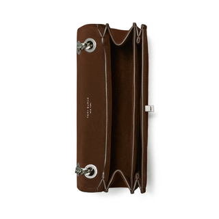 Tory Burch - Turnlock Suede Shoulder Bag Darkcocoa