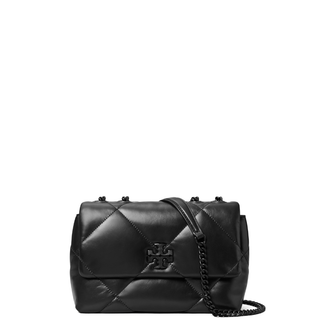 Tory Burch - Kira Diamond Quilt Powder Coated Small Convertible Shoulder Bag Black