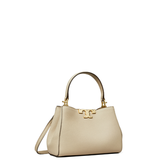 Tory Burch - Eleanor Pebbled Mini Satchel Light/Stone