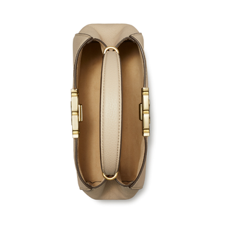 Tory Burch - Eleanor Pebbled Mini Satchel Light/Stone