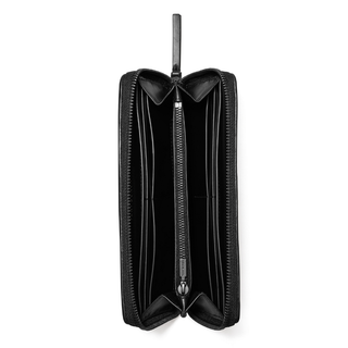 Tory Burch - Kira Diamond Quilt Powder Coated Zip Continental Wallet Black