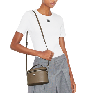 Tory Burch - Soft Pebbled Vanity Case in Wild Mushroom