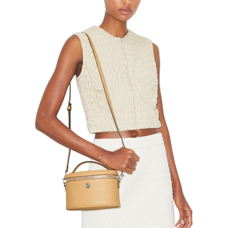 Tory Burch - Soft Pebbled Vanity Case in Biscotti