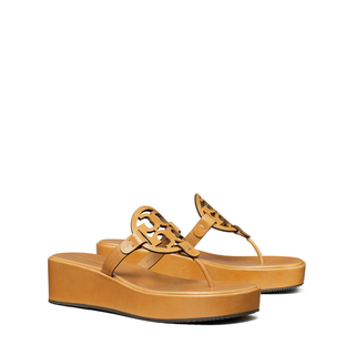 Tory Burch - Miller Wedge 25mm Sandal Walnut