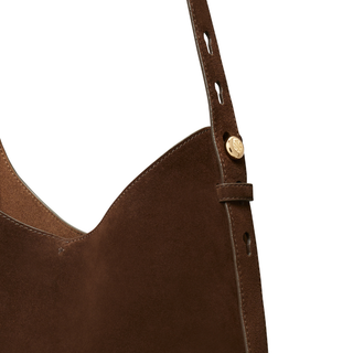 Tory Burch - Romy Suede Hobo Bag Dark/Cocoa
