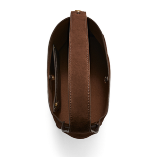 Tory Burch - Romy Suede Hobo Bag Dark/Cocoa