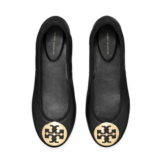 Tory Burch - Reva Travel Ballet Perfectblack/Gold (Women)