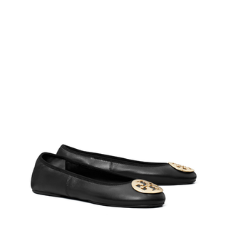 Tory Burch - Reva Travel Ballet Perfectblack/Gold (Women)