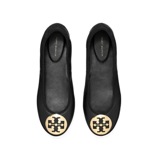 Tory Burch - Reva Travel Ballet Perfectblack/Gold (Women)