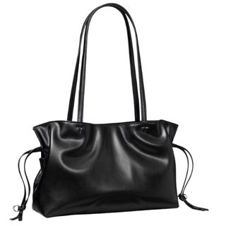 Tory Burch - Ella Recycled Drawstring Small Tote in Black