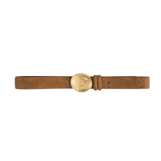 Colter Suede Belt in Cognac