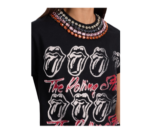 Alice + Olivia - MAXIE EMBELLISHED BAND TEE