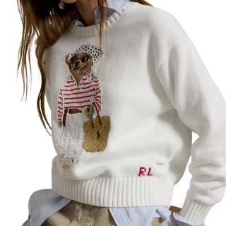 Polo Ralph Lauren - Polo Bear Crewneck Jumper in White