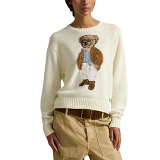 Polo Ralph Lauren - Cotton Bear Long Sleevecrewneck Pullover Sweater