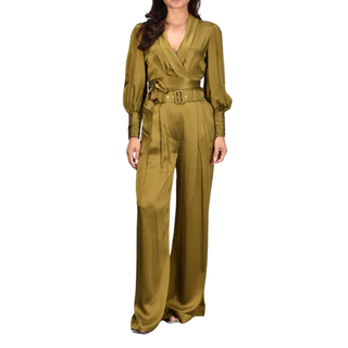 Zimmermann - Silk Tuck Pant in Olive