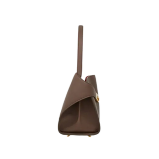 Ferragamo - Hug soft bicolor shoulder bag (M) in Clay/Flame Red