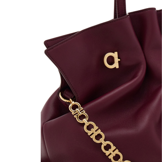 Salvatore Ferragamo Soft-bag (M) in Plum