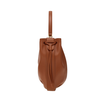 Salvatore Ferragamo - Hug drawstring bucket bag in Naturale