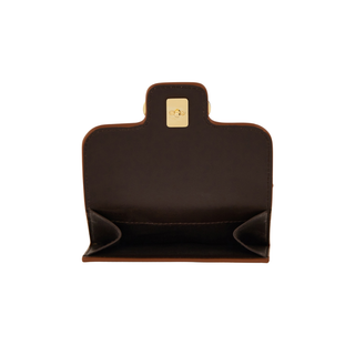 Ferragamo - Double Gancio Grainy French Wallet Newcognac/Brown