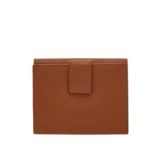 Ferragamo - Gancini Compact Wallet in Cognac