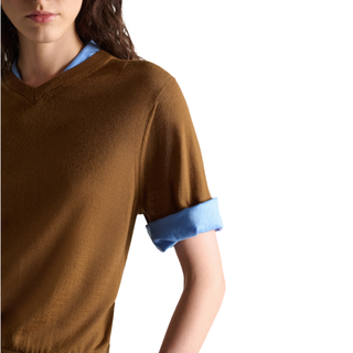 Dorothee Schumacher - CHIC MERINO pullover in Forest Honey Patch