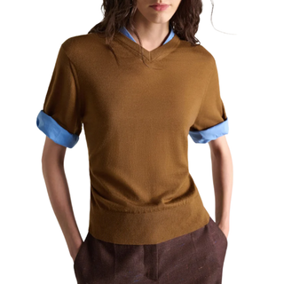 Dorothee Schumacher - CHIC MERINO pullover in Forest Honey Patch